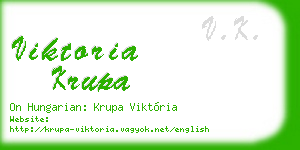 viktoria krupa business card