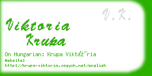 viktoria krupa business card